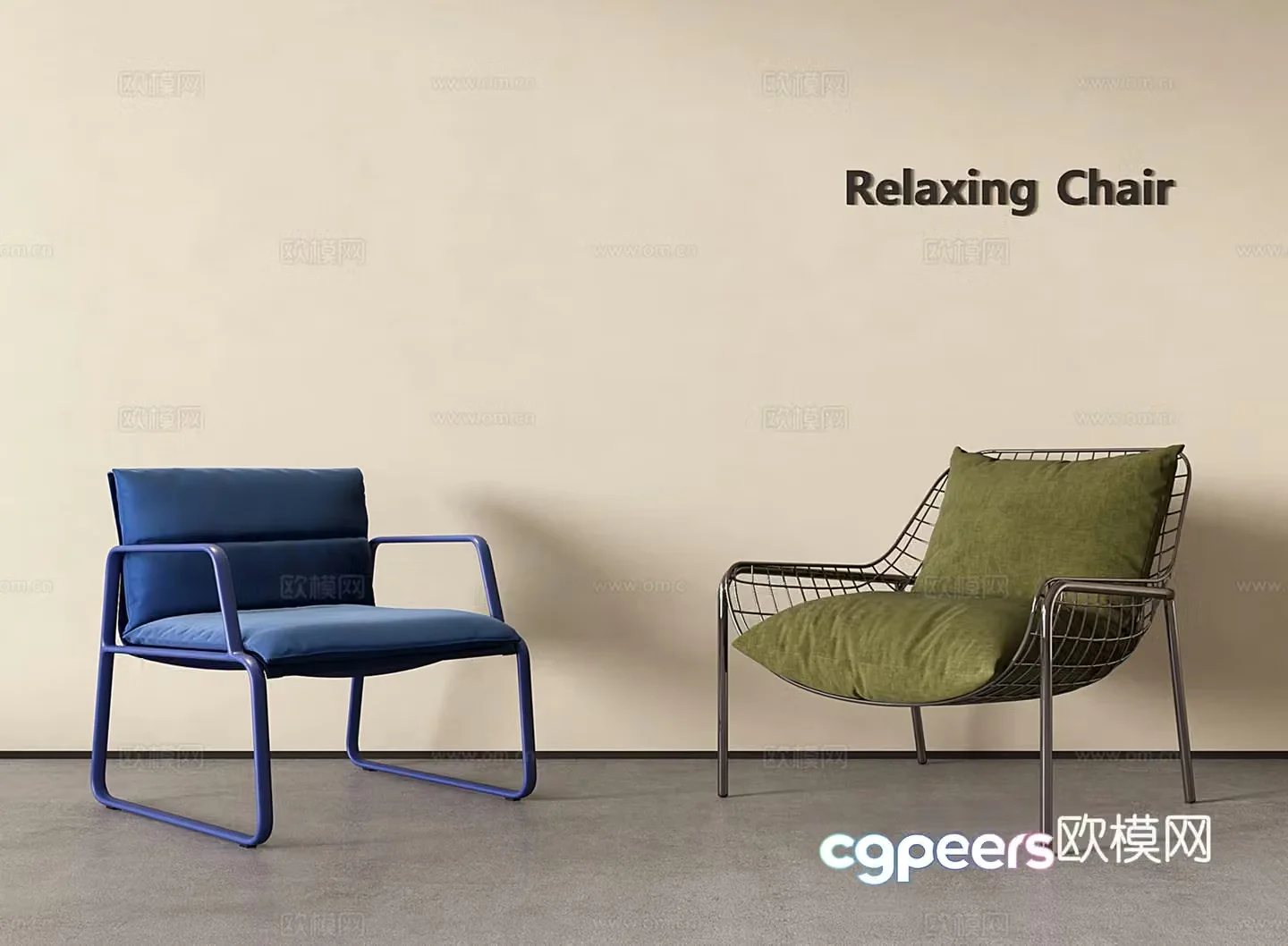 Dopamine lounge chair Bauhaus sofa chair Single sofa 3D model