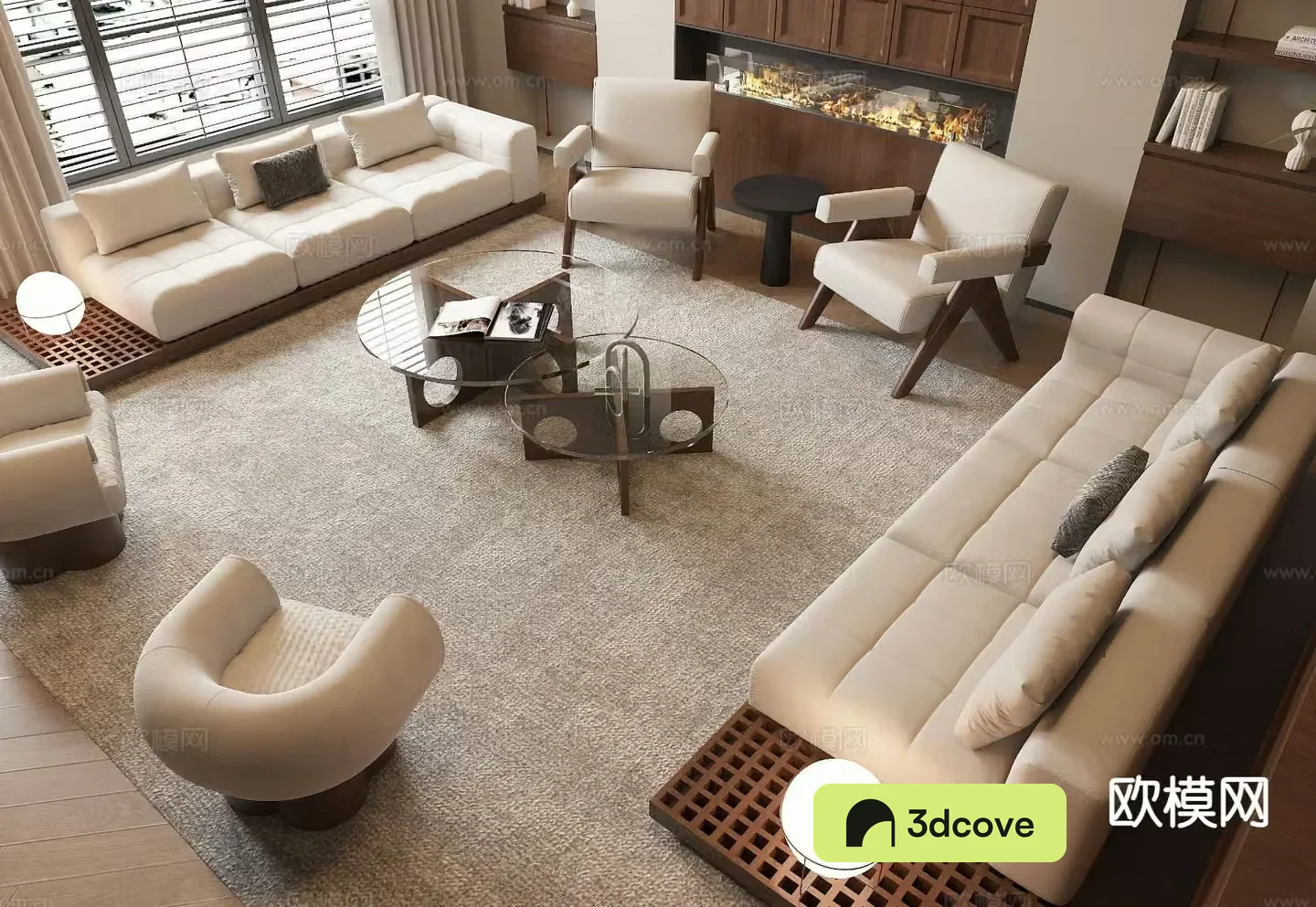 Medieval style modular sofa