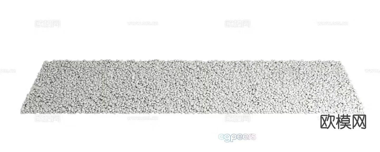 cobblestone stone gravel 3d model