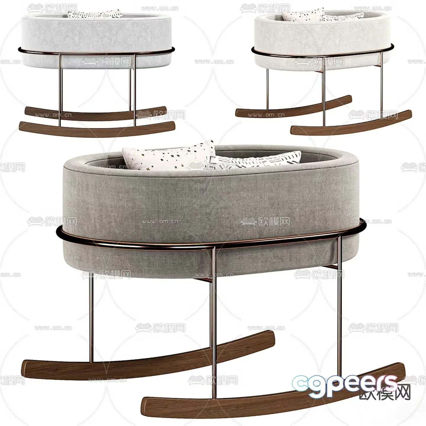 Children’s bed crib 3d model