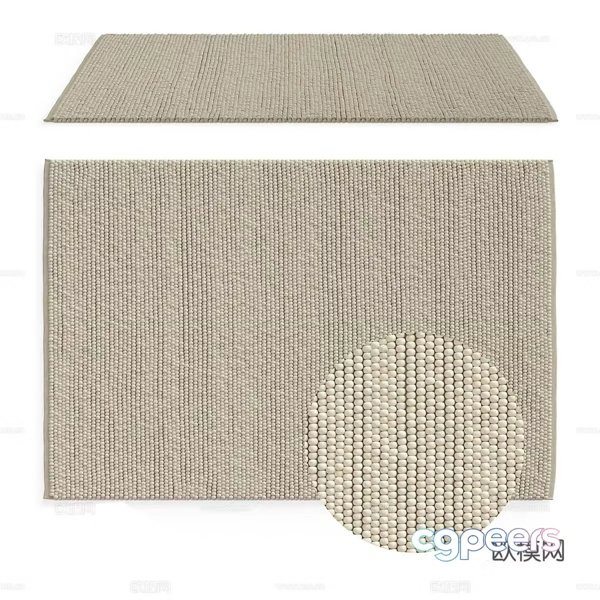 Modern minimalist carpet Carpet Simple carpet Living room carpet Plush carpet 3d model