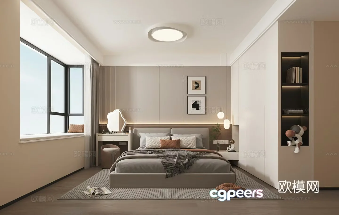 Modern bedroom 3d model