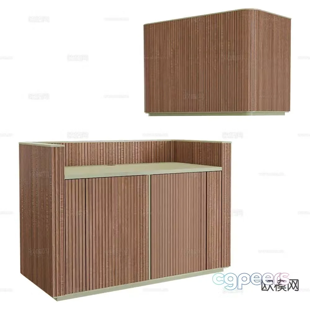 Isomi podium welcome desk 3d model