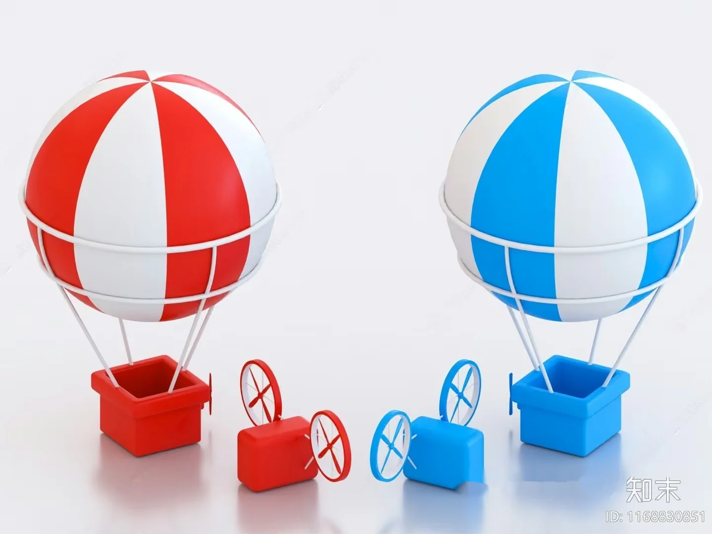 A Hot Air Balloon 3D Model – 13241 – VRAY Render