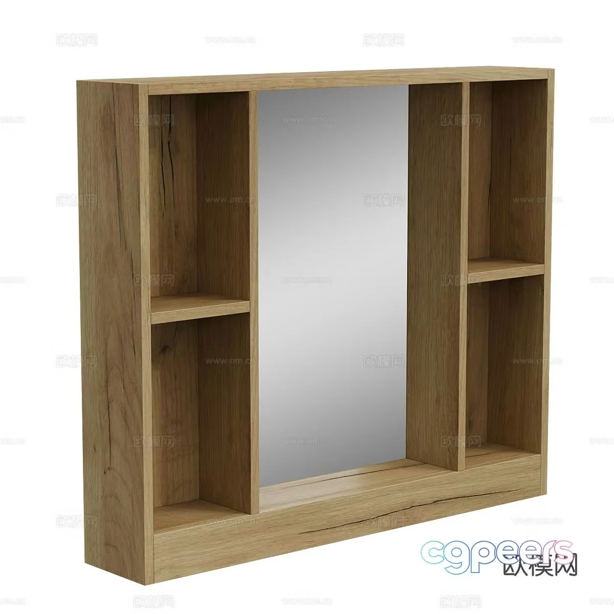 Nordic simple hanging cabinet wall hanging cabinet 3d model