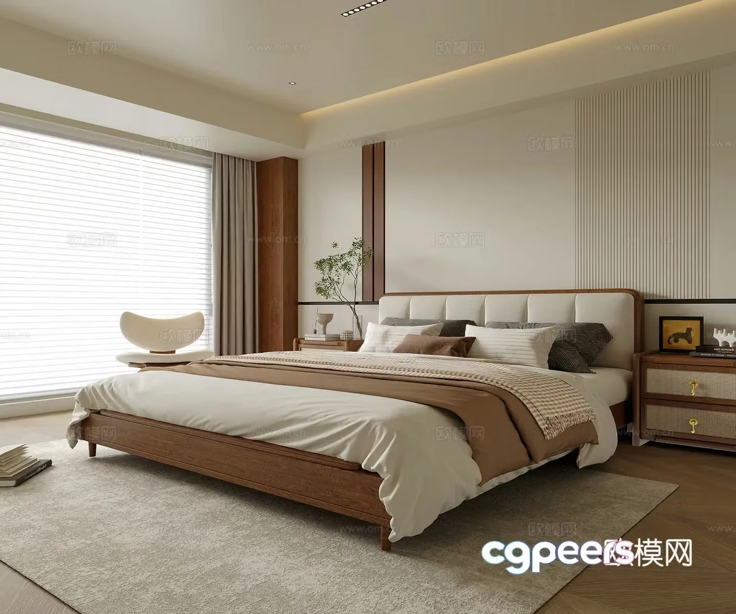 Modern bedroom 3d model