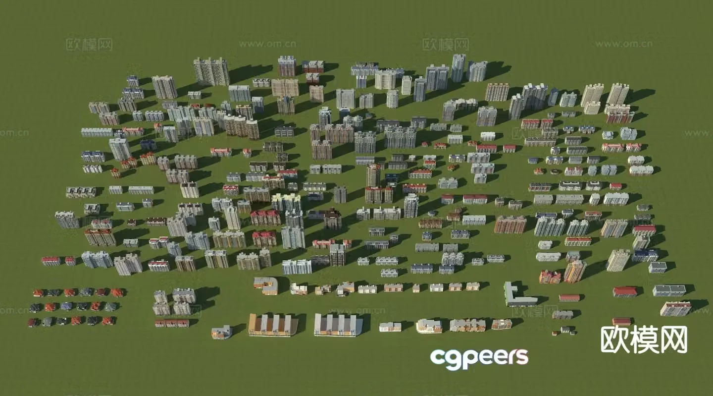 Self-built building residential building exterior 3D model