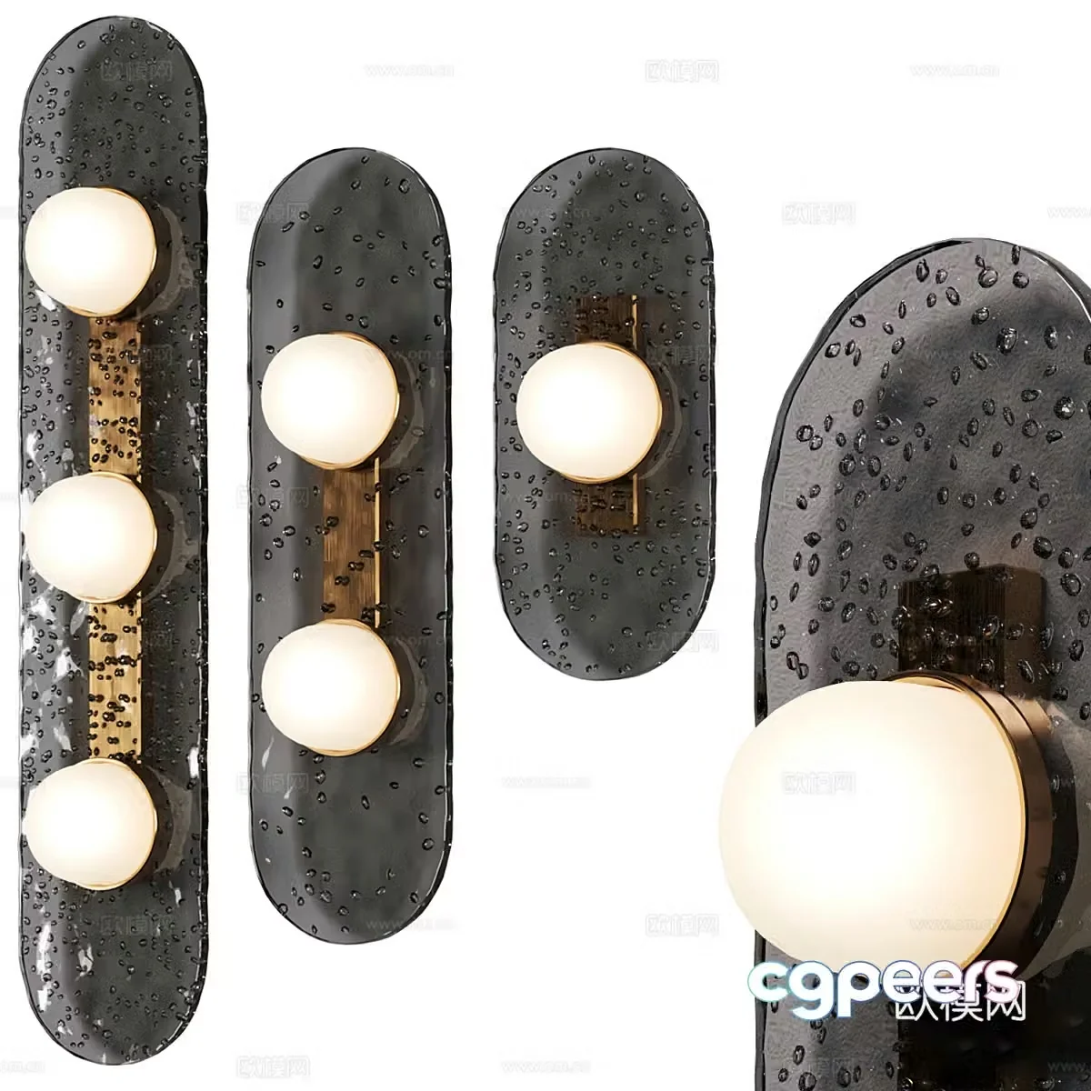 Modern Italian light luxury Modulo wall light 3d model