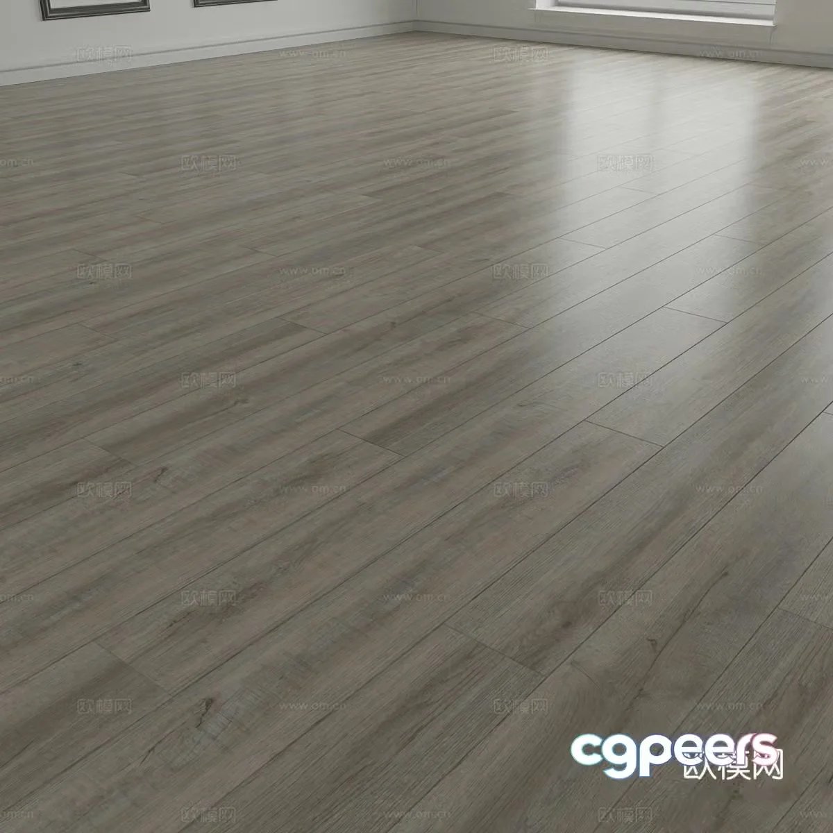 Modern wooden floor 3d model
