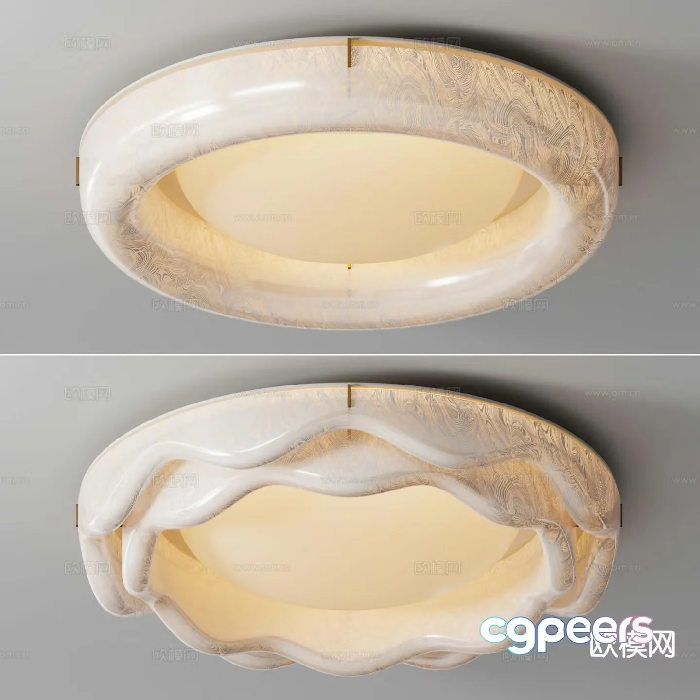 Cream style ceiling lamp living room ceiling lamp 3d model