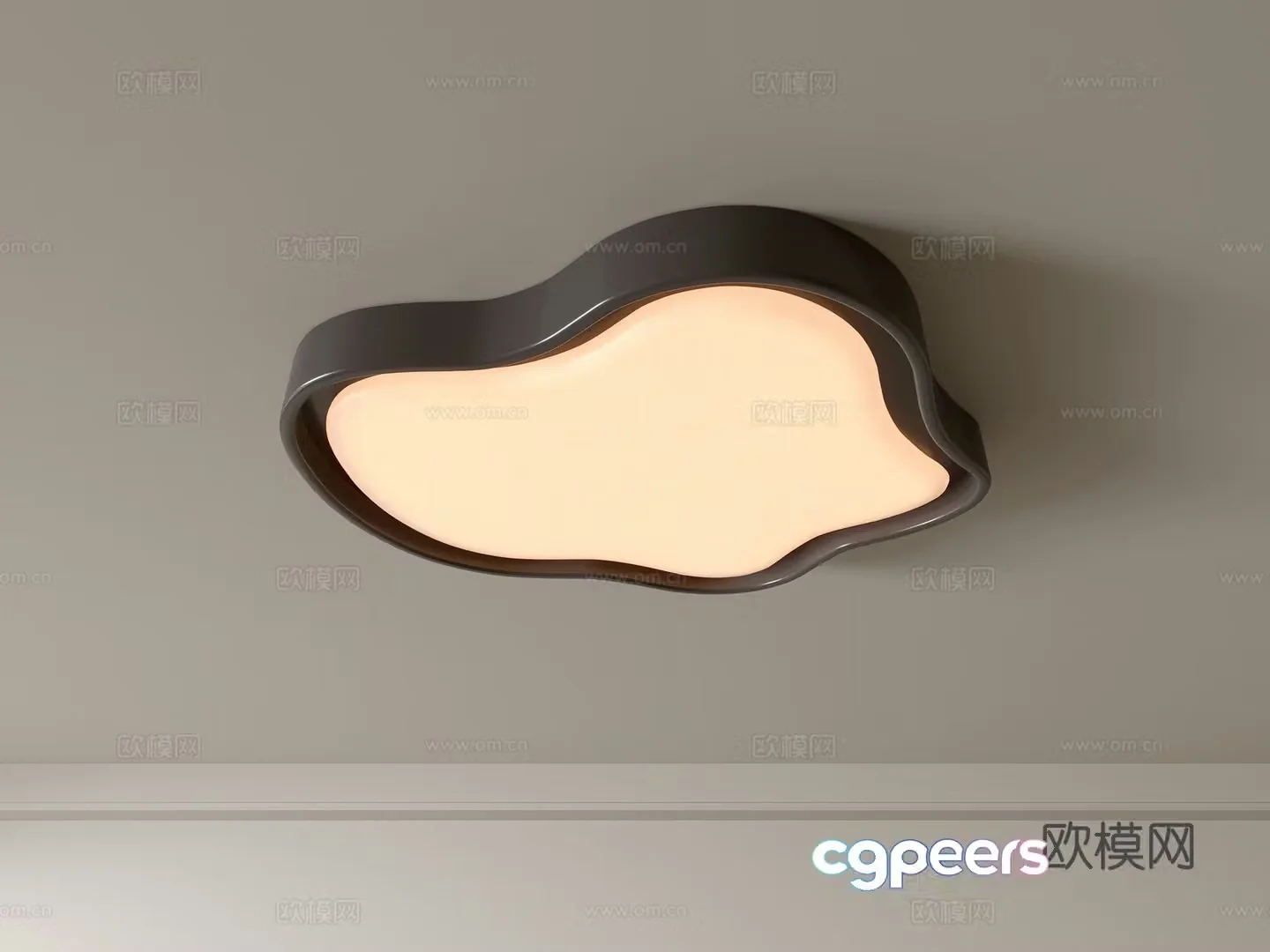 Modern ceiling lamp Geometric ceiling lamp Bedroom lamp Artistic shaped lamp Fashion living room lamp 3D model