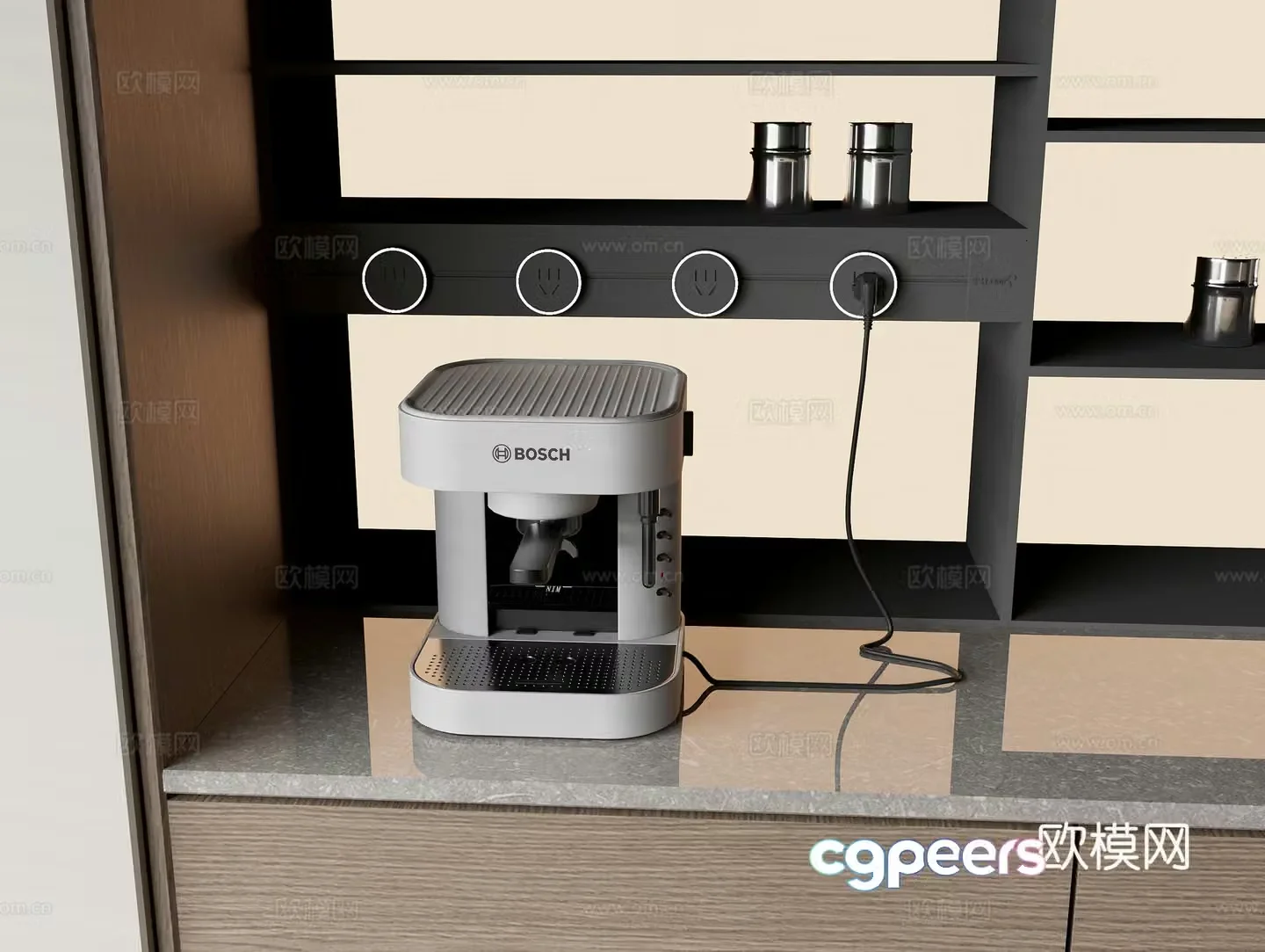 Modern beverage machine coffee machine 3d model