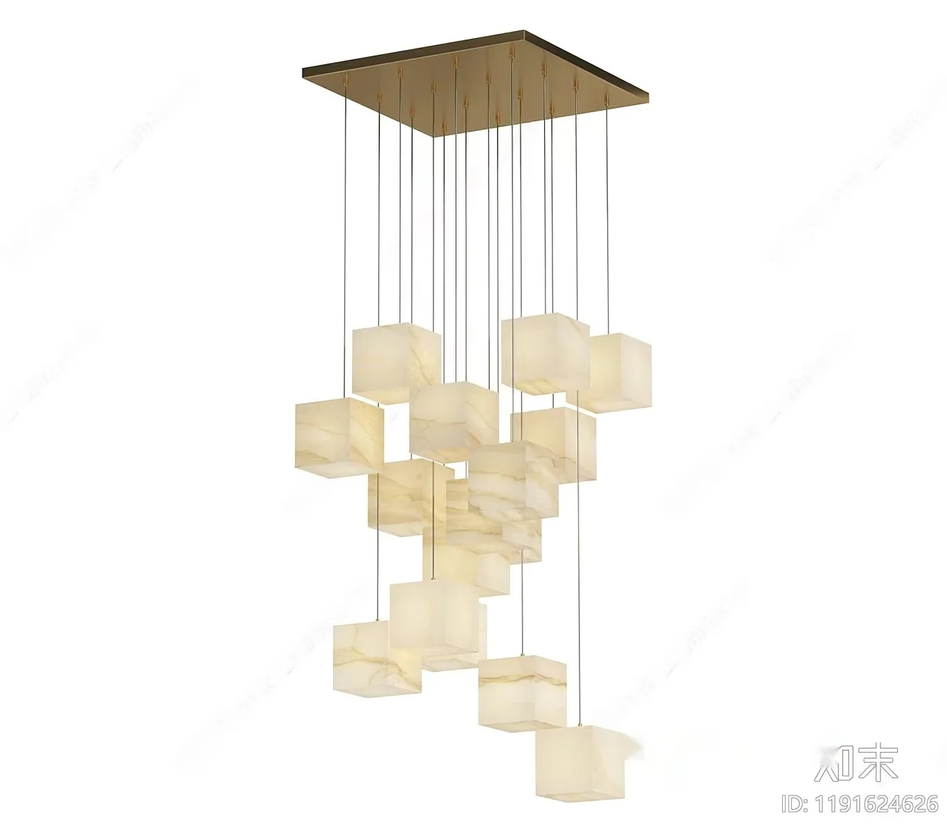Gold Light Fixture 3D Model – 11328 – CORONA Render