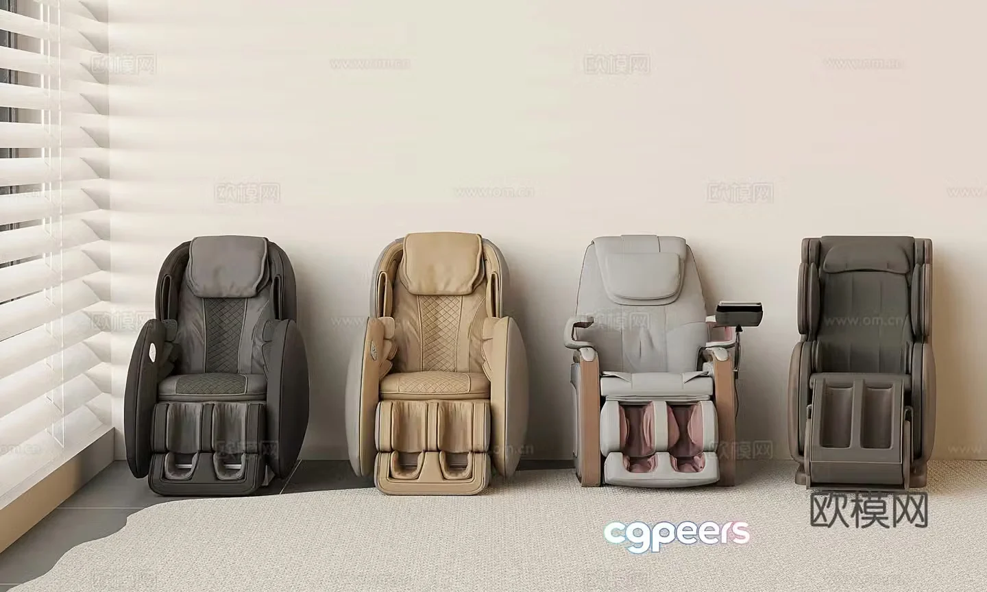 Modern massage chair combination automatic massage chair electric massage chair smart massage chair 3d model