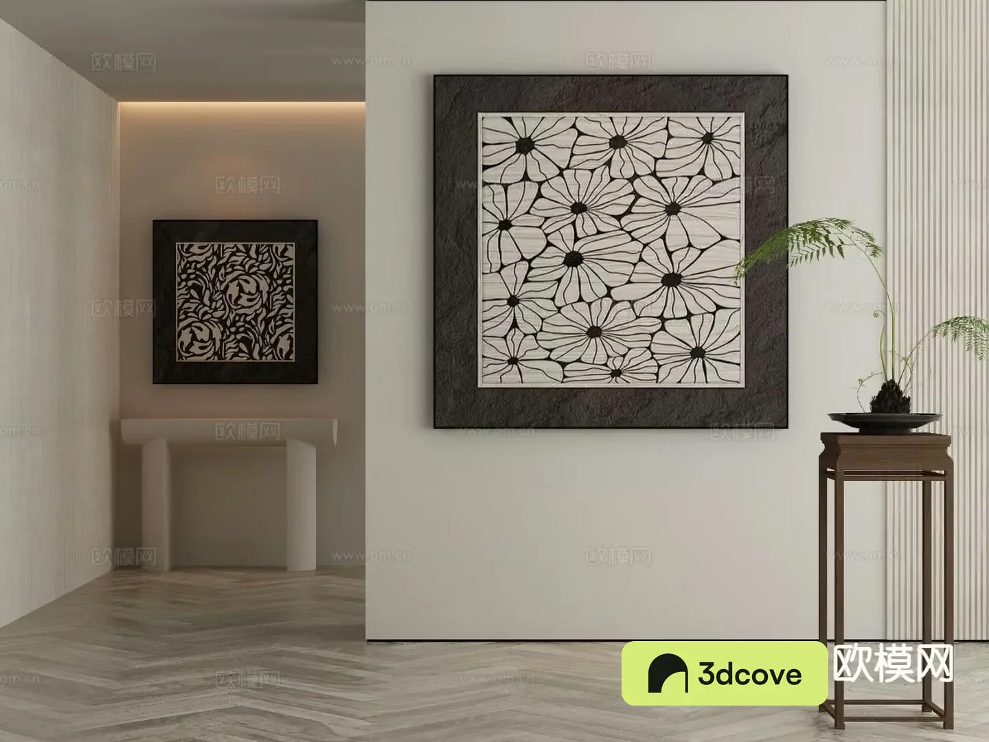 New Chinese style decorative painting retro hanging painting