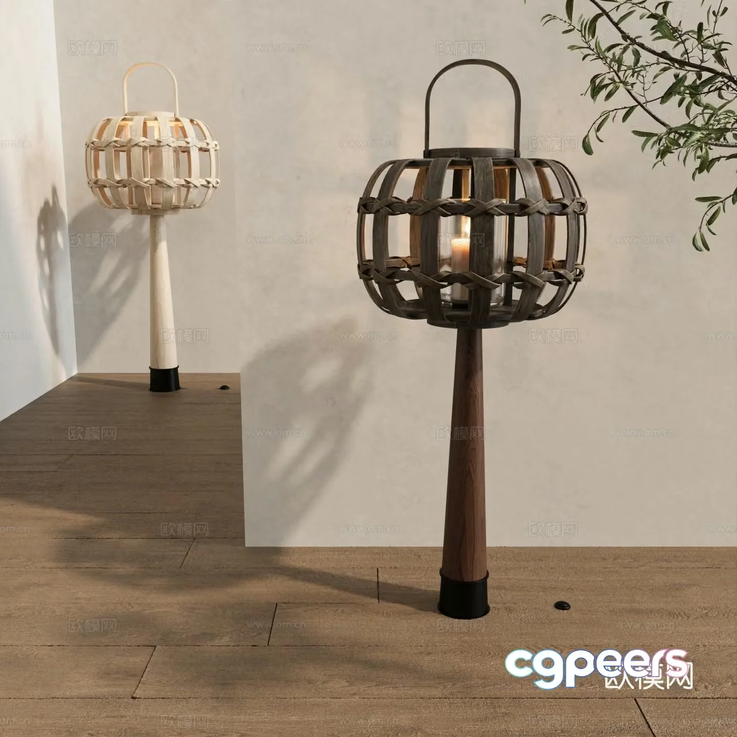 Wasabi Middle Ages Floor Lamp Decorative Lamp 3D Model