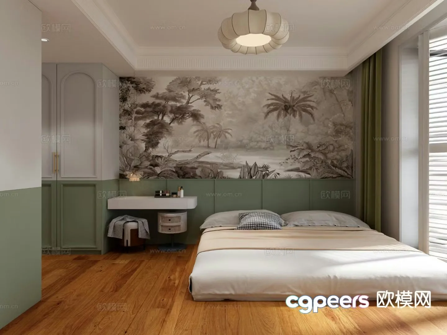 3d model of tatami bedroom and second bedroom