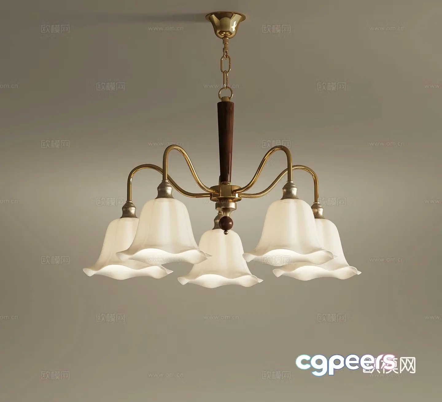 French chandeliers 3d model