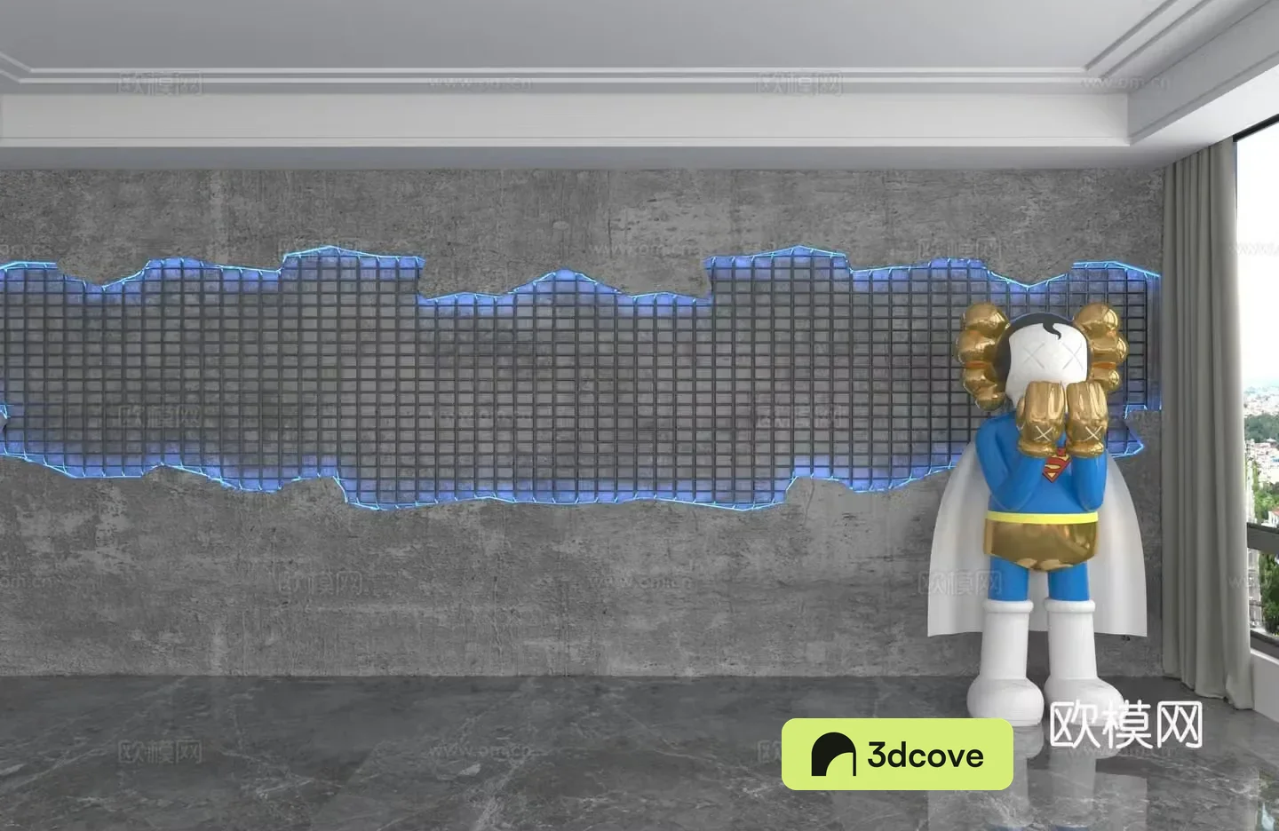 Modern background wall