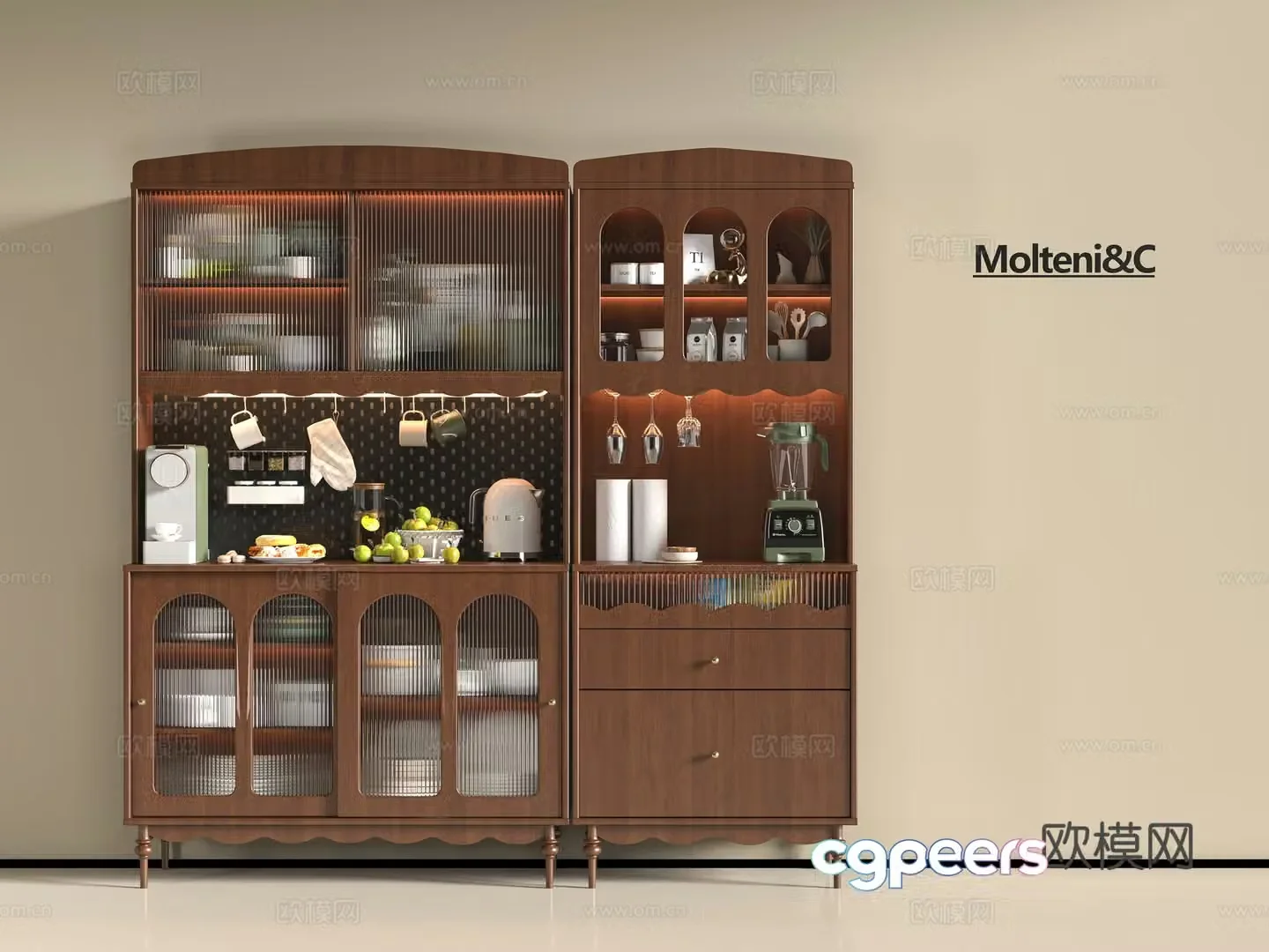 Middle-aged sideboard 3D model