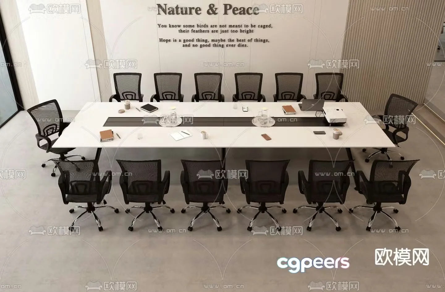 Conference table 3d model