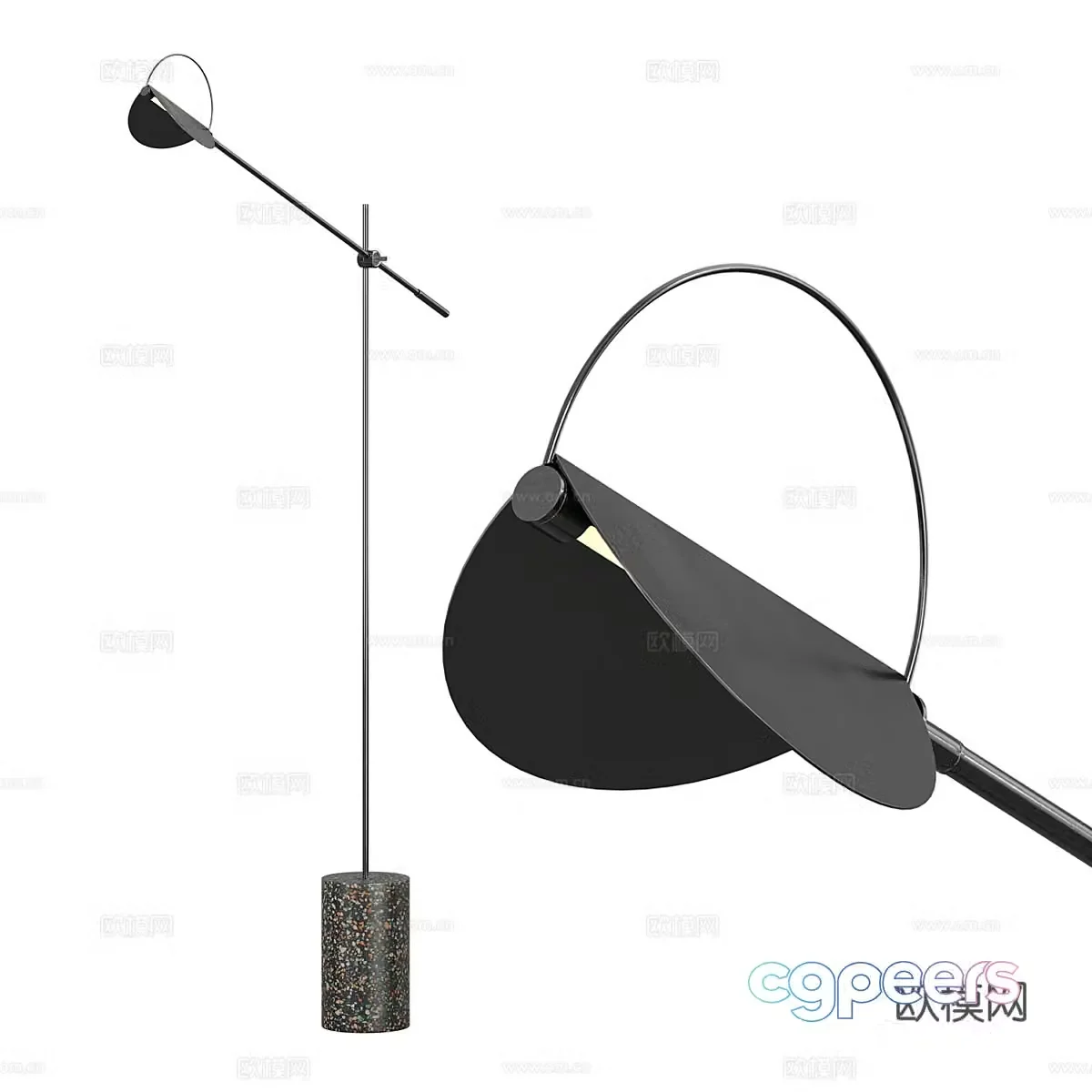 Modern Italian floor lamp 3d model