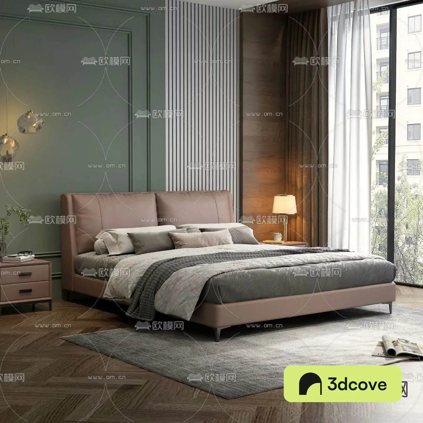 Modern double bed