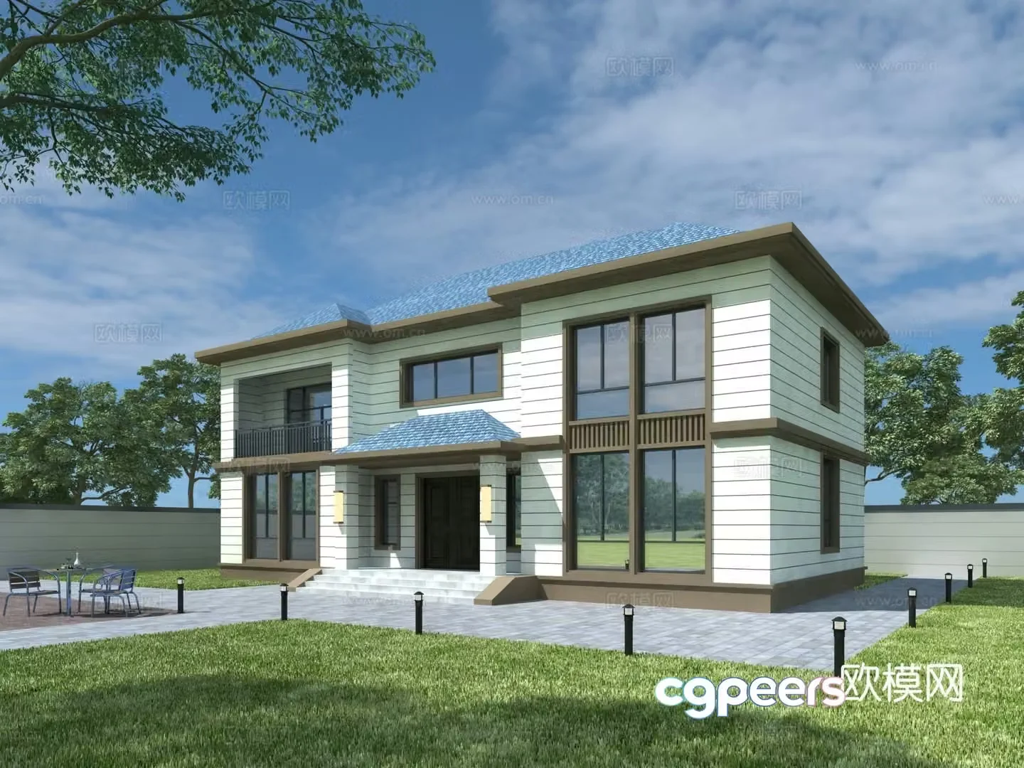 Villa 3d model