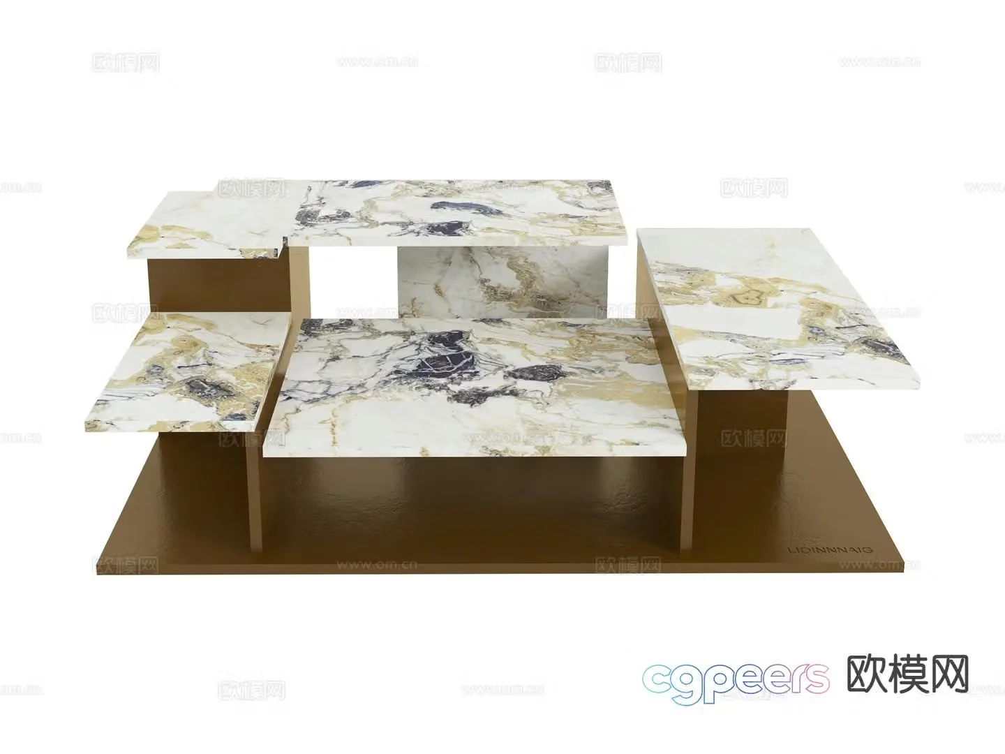 visionnaire coffee table 3d model
