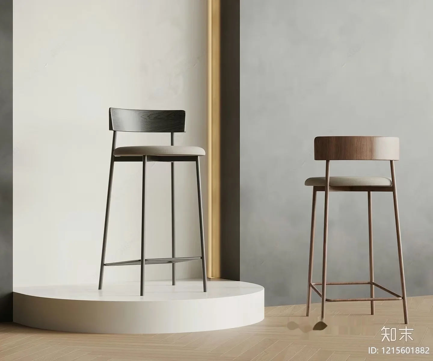 Modern Bar Stools 3D Model – 12075 – VRAY Render