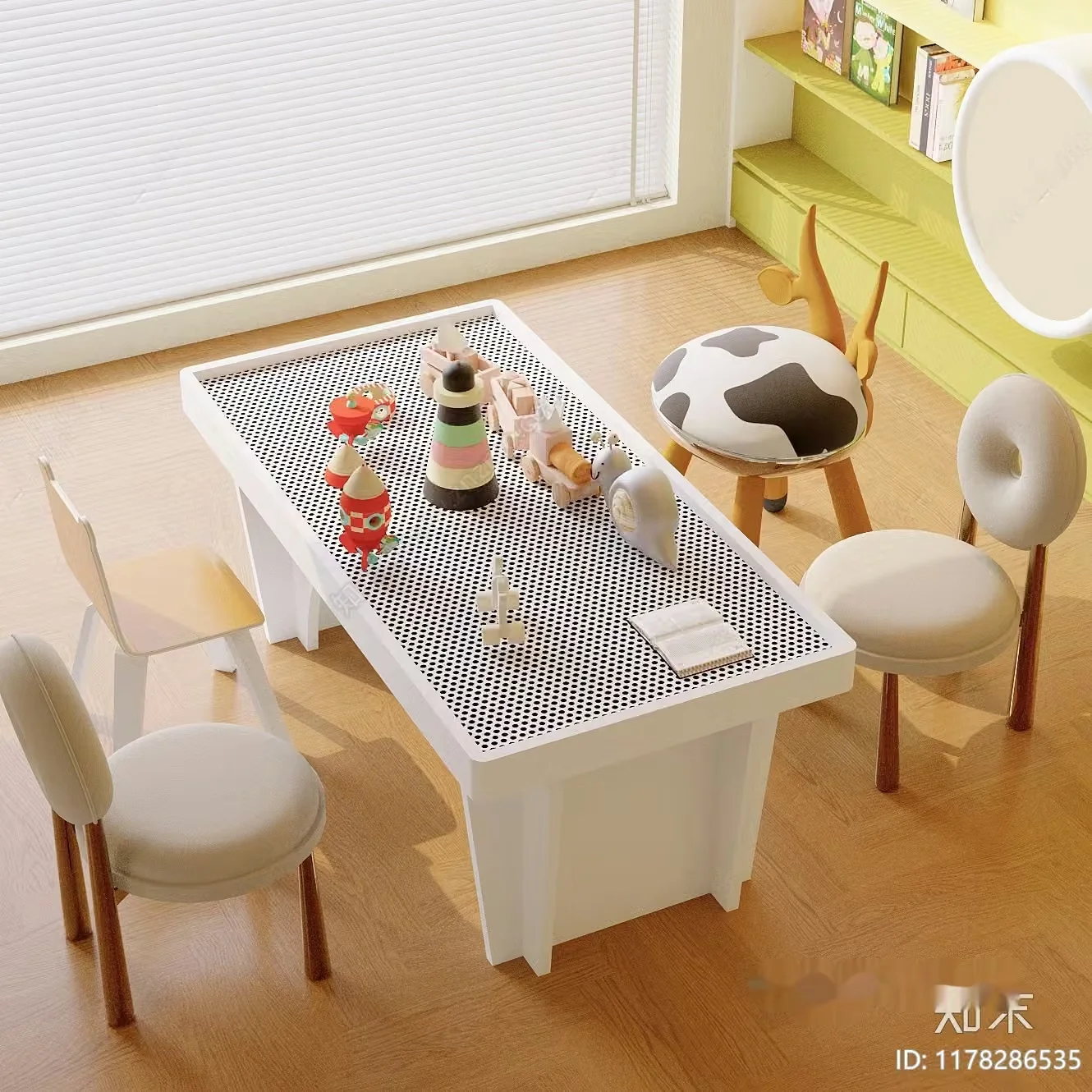 Modern Kids’ Play Area 3D Model – 7132 – VRAY Render