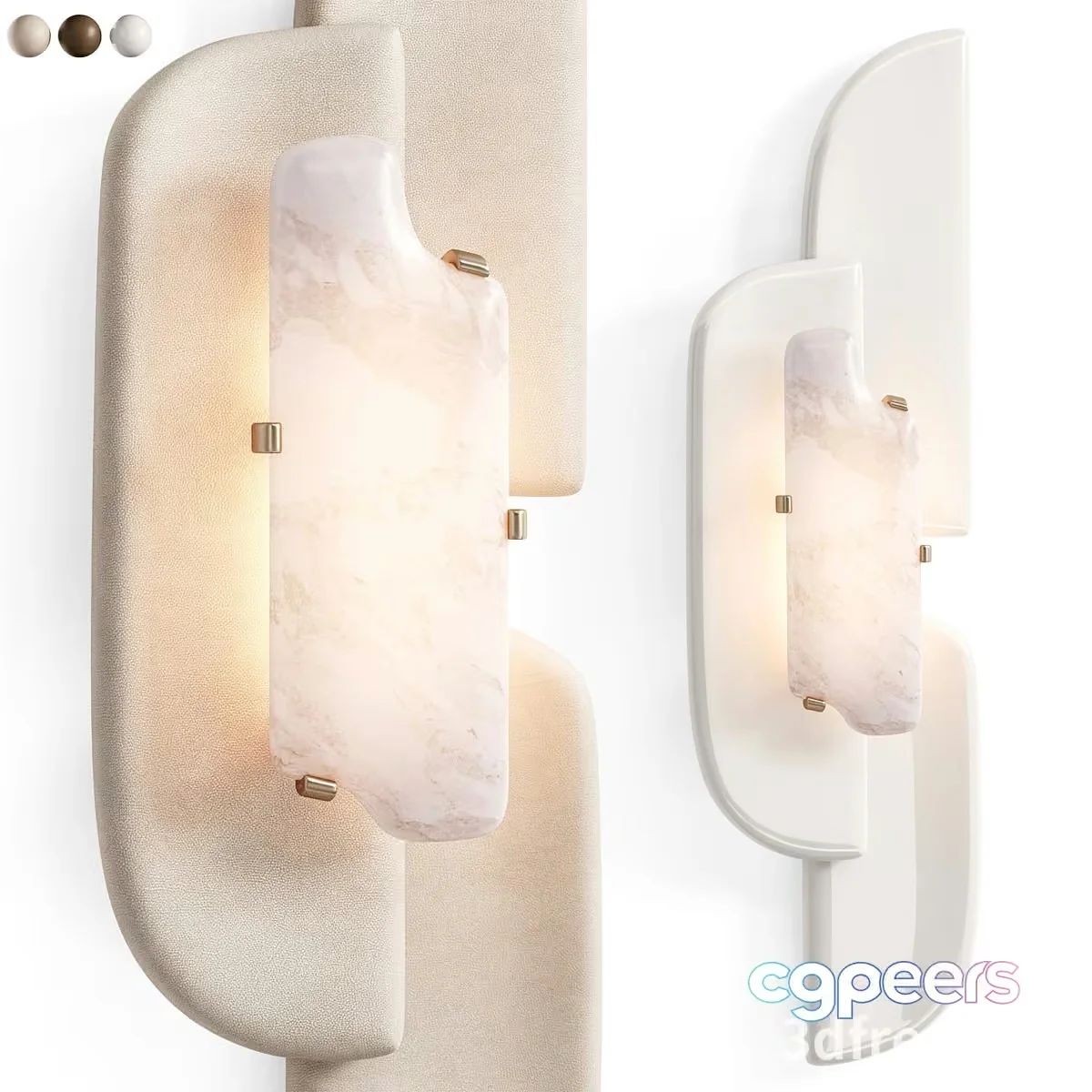 Gold Light Fixture 3D Model – 21436 – VRAY Render