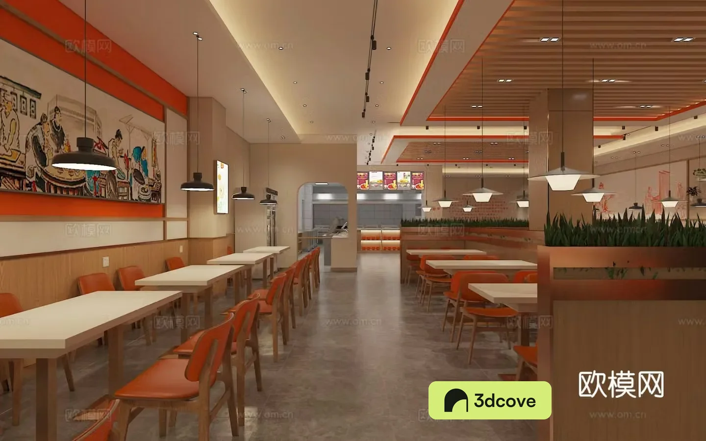 Modern noodle shop vermicelli shop