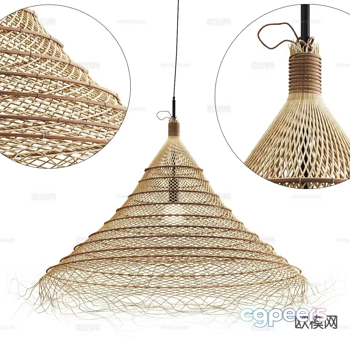 Wasabi Chandelier chandelier 3D model