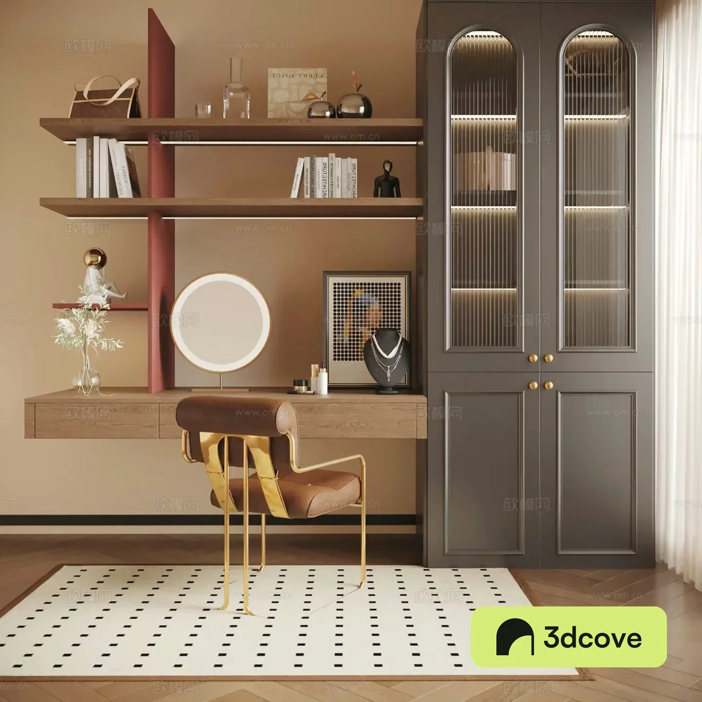 French American bookcase standalone adult open
