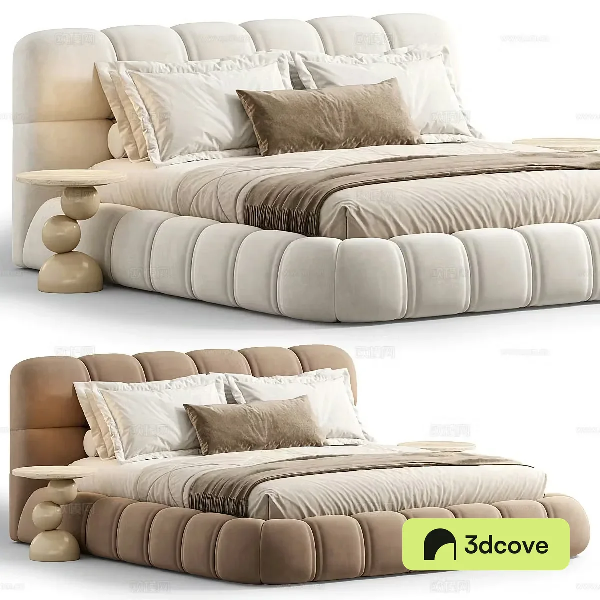 Background double bed