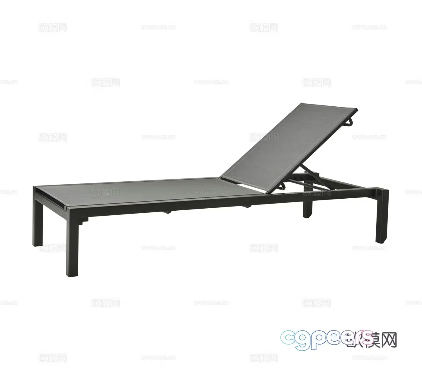 Modern outdoor indoor swimming pool beach leisure area recliner single recliner combination 3D model