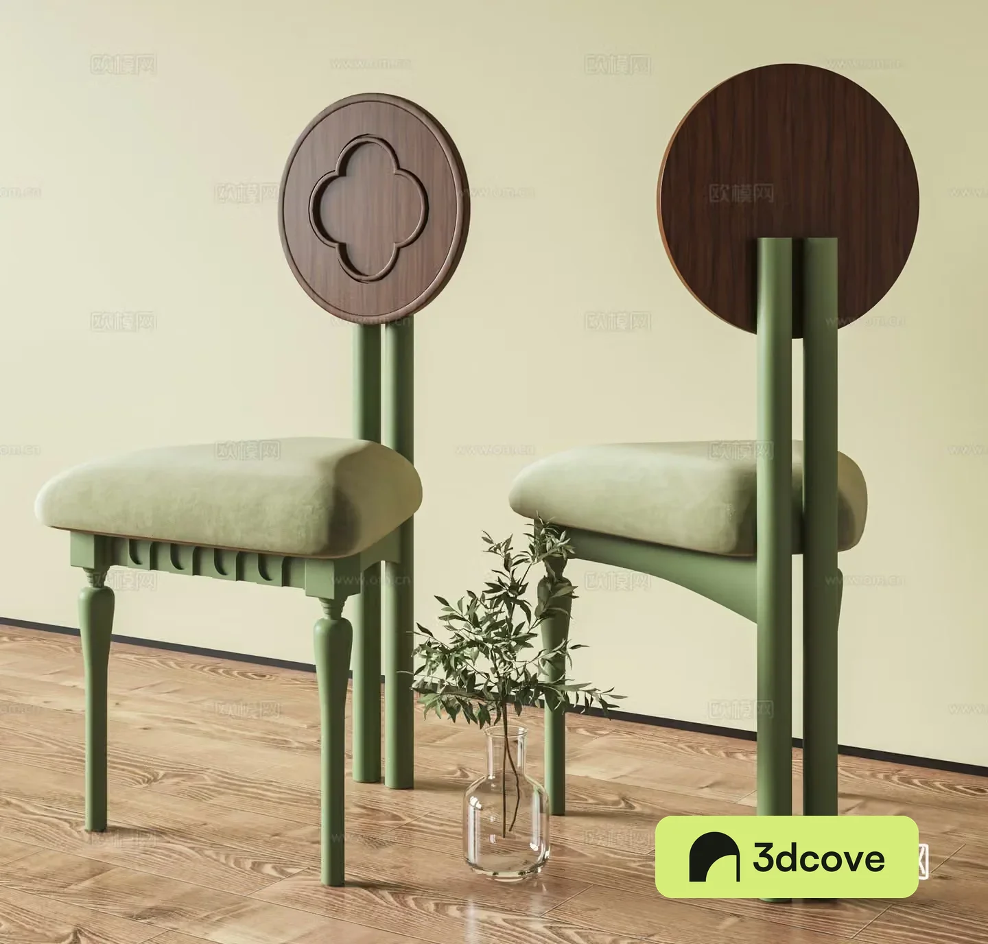 Middle Ages 3D Model of Wasabi Chair