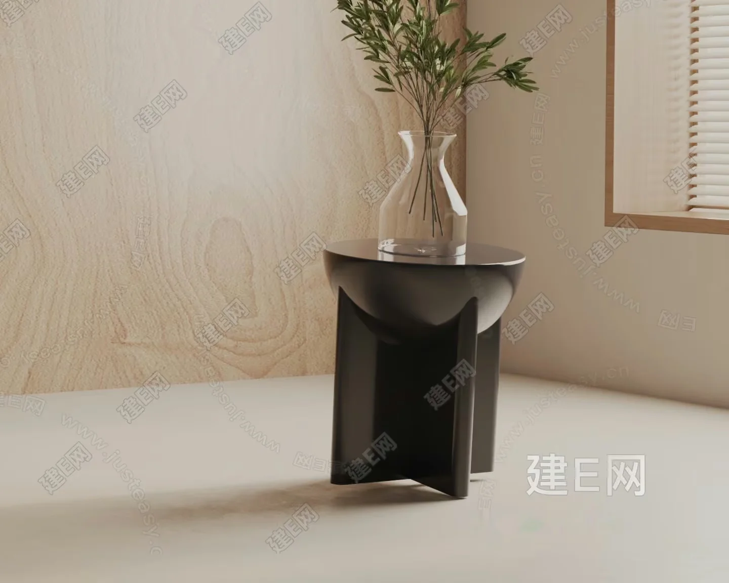 Modern Minimalist Table 3D Model – 10115 – VRAY Render