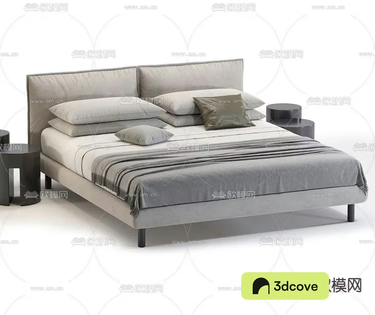 Modern double bed