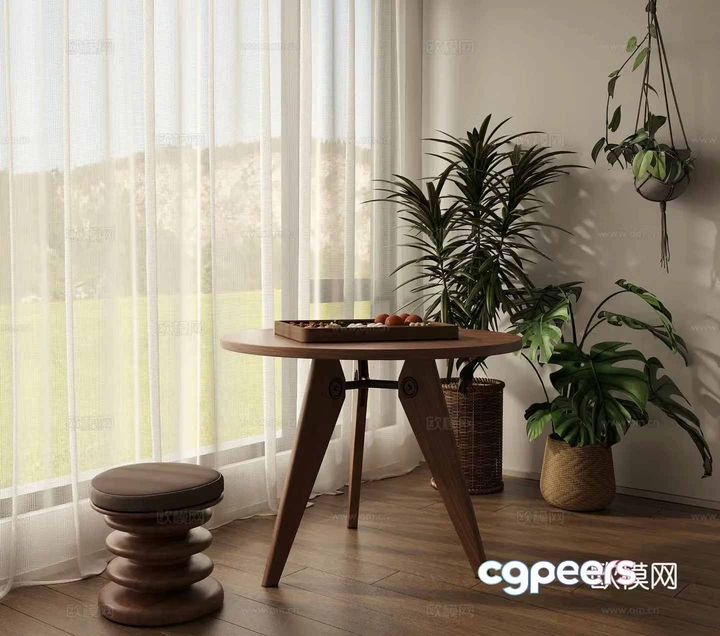 3D model of medieval style round