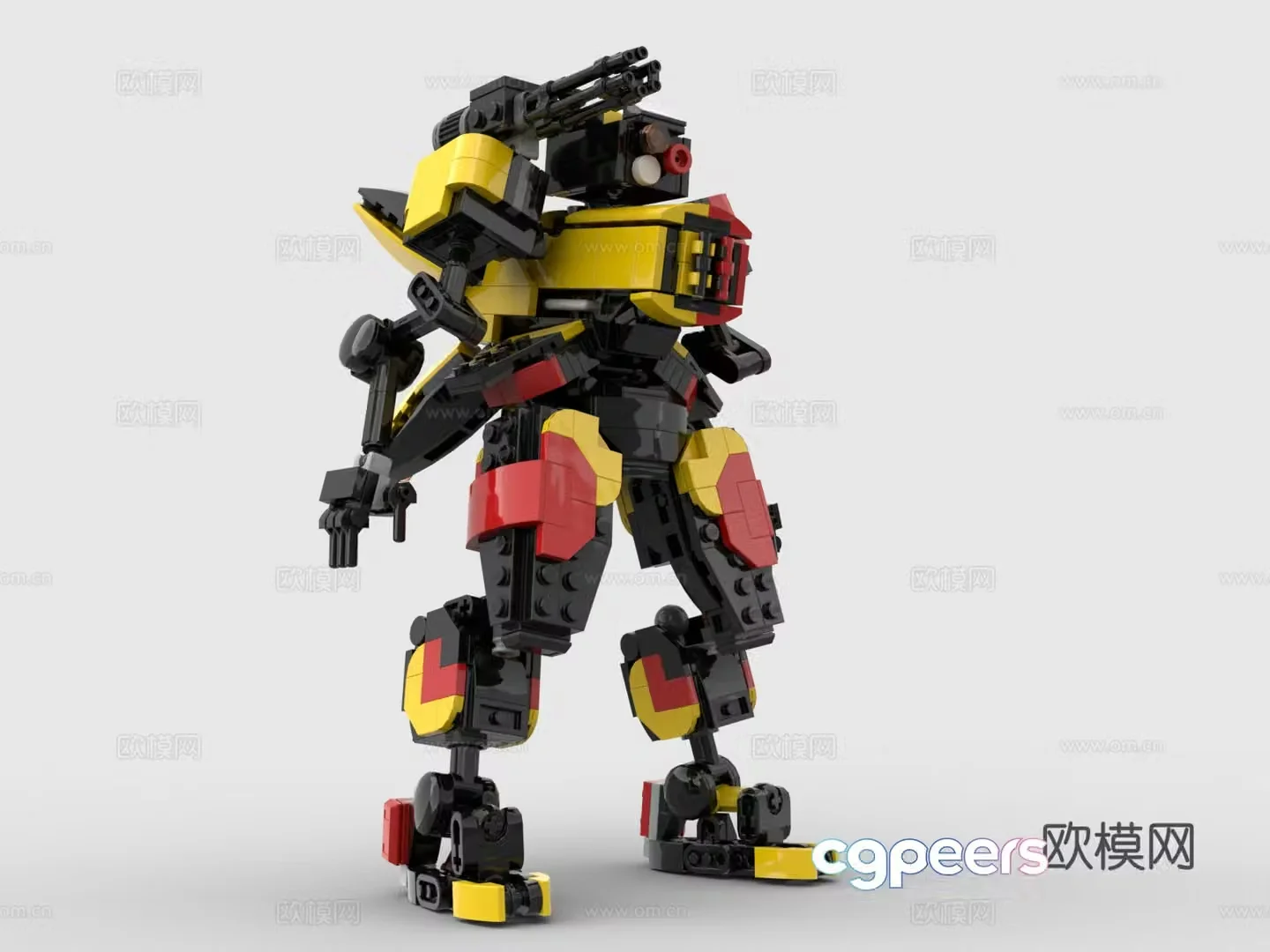 Lego Lego toy building block combat robot Gundam Mermid 3D model