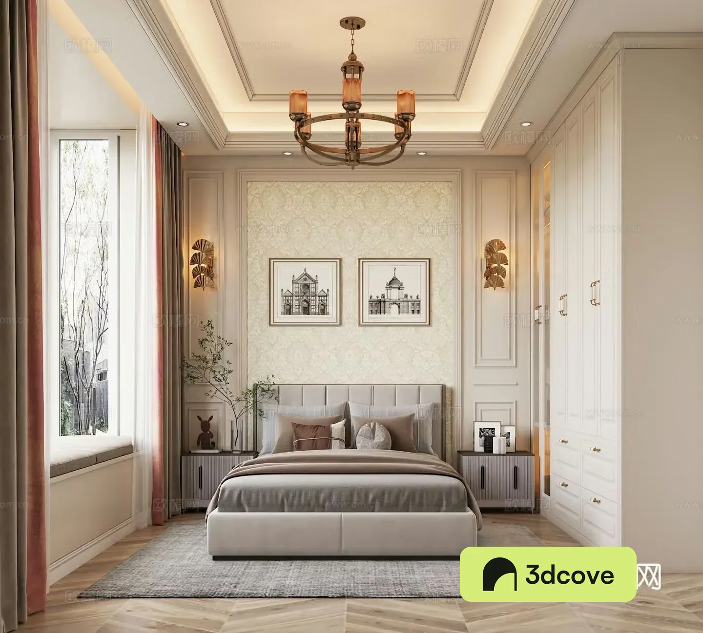 American style bedroom master bedroom
