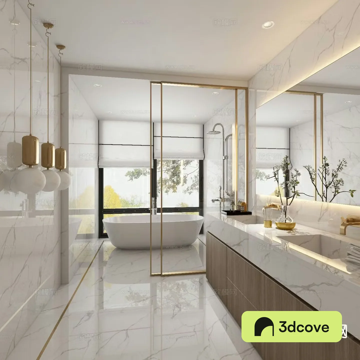 Light luxury bathroom
