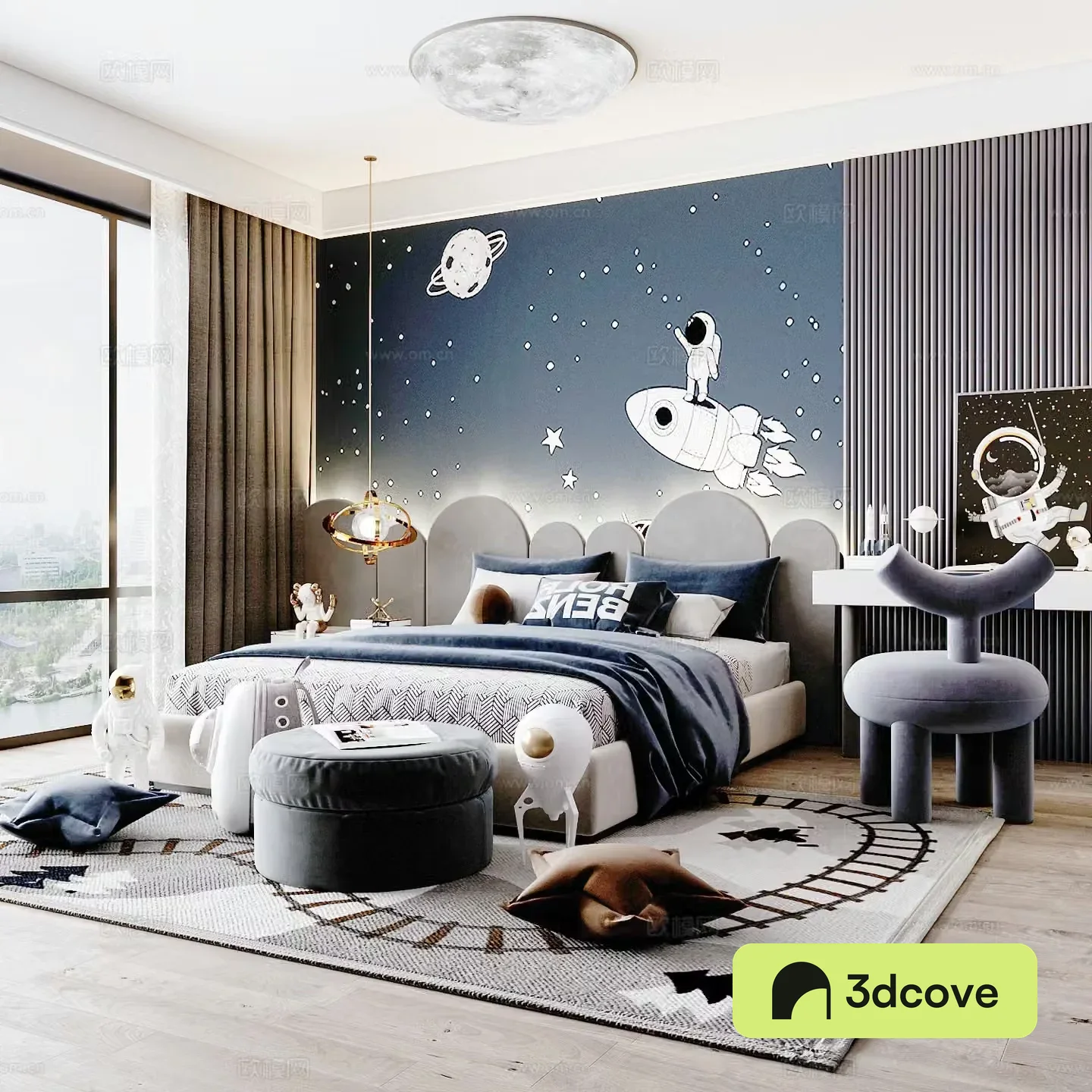 Modern children’s room boy’s room