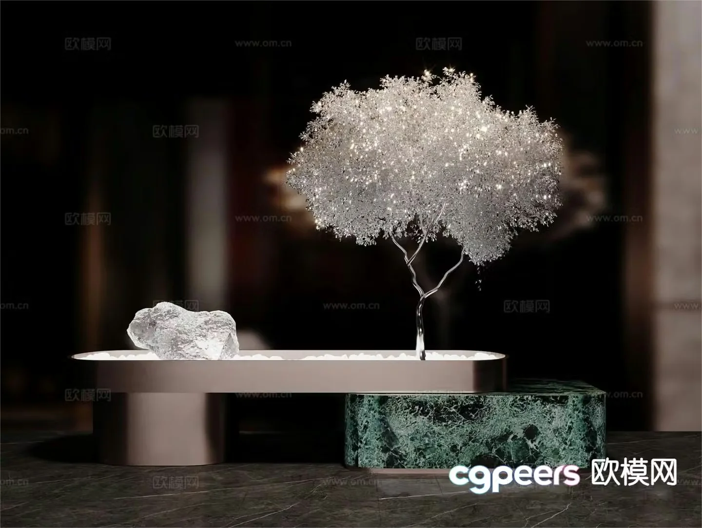 Modern plant landscape Duanjing 3D model