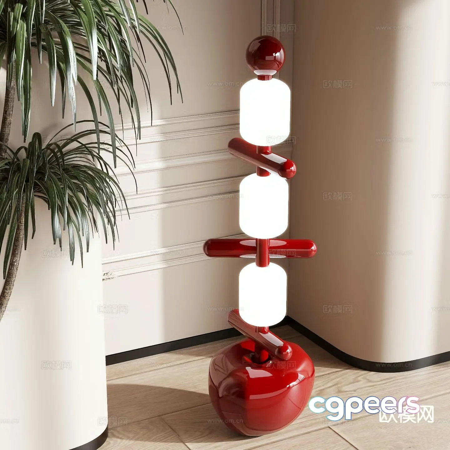 Modern floor lamp 3d model