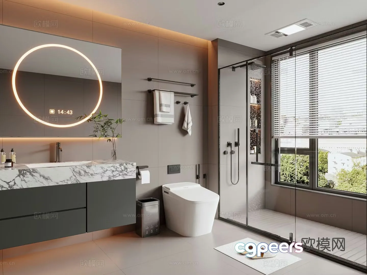 Italian bathroom 3D model