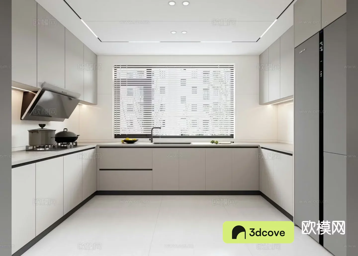 Modern minimalist kitchen