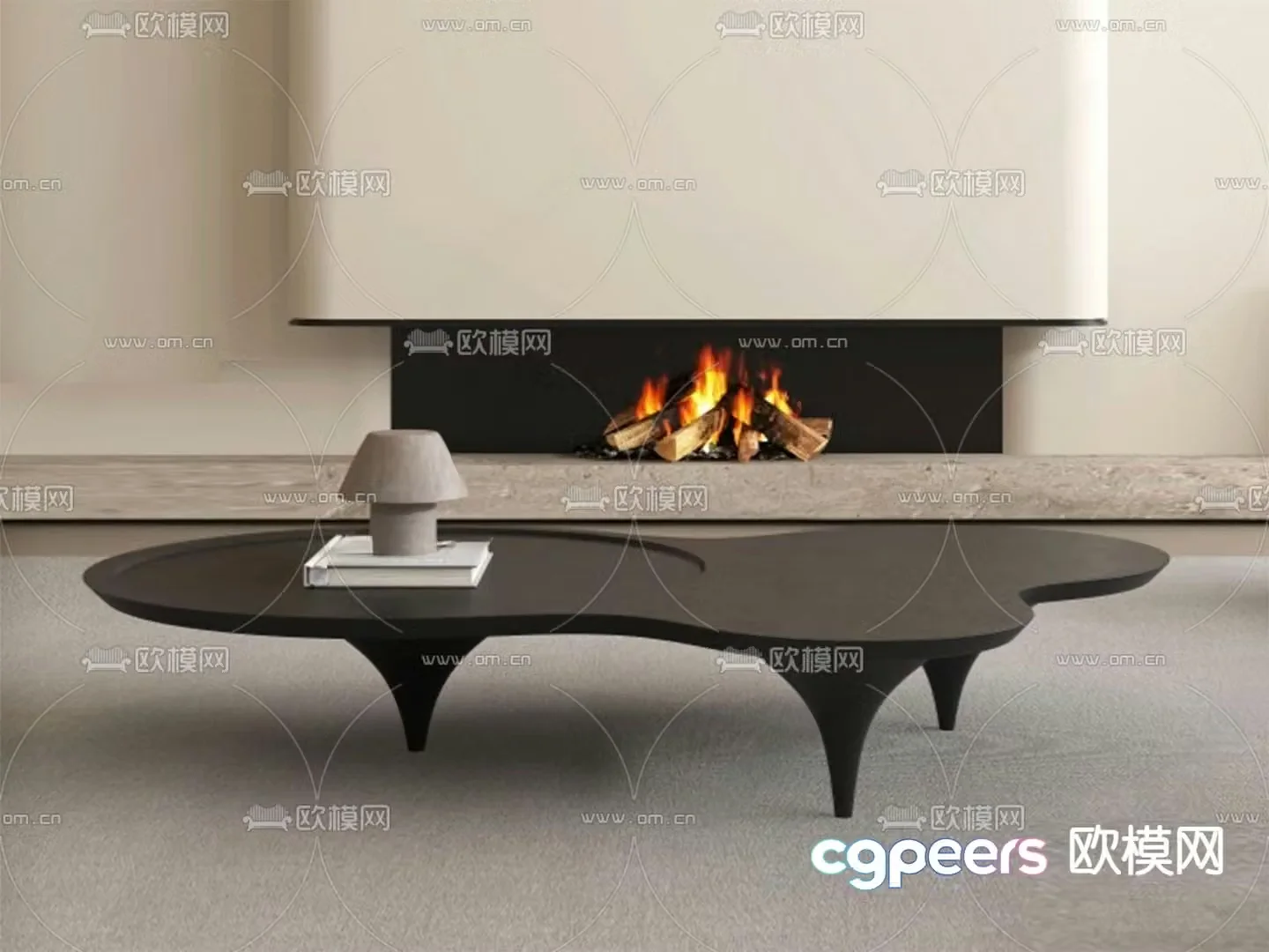 Wabi-sabi coffee table 3d model